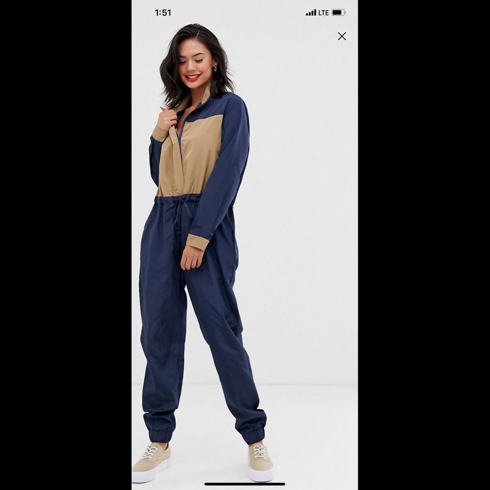 Contrast jumpsuit